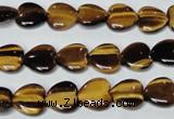 CTE180 15.5 inches 12*12mm heart yellow tiger eye gemstone beads