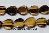 CTE182 15.5 inches 16*16mm heart yellow tiger eye gemstone beads