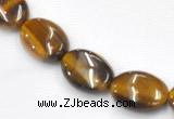 CTE19 15.5 inches 10*14mm oval yellow tiger eye beads Wholesale