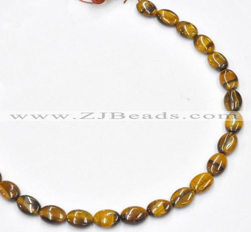 CTE19 15.5 inches 10*14mm oval yellow tiger eye beads Wholesale