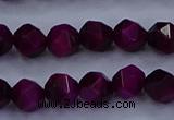 CTE1906 15.5 inches 6mm faceted nuggets red tiger eye beads