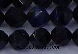 CTE1918 15.5 inches 10mm faceted nuggets blue tiger eye beads