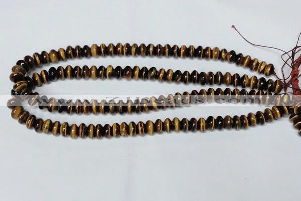 CTE194 15.5 inches 5*8mm rondelle yellow tiger eye gemstone beads