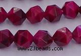 CTE1942 15.5 inches 8mm faceted nuggets red tiger eye beads