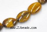 CTE20 15.5 inches oval 13*18mm yellow tiger eye beads Wholesale