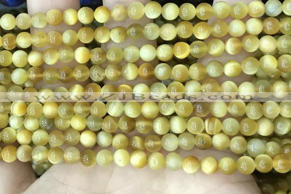 CTE2007 15.5 inches 4mm round golden tiger eye beads wholesale