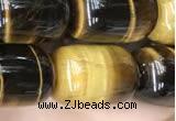 CTE2061 15.5 inches 13*18mm drum yellow tiger eye gemstone beads