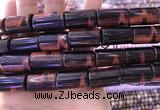 CTE2081 15.5 inches 12*21mm tube red tiger eye beads wholesale