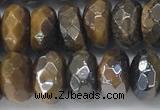 CTE2112 6*10mm faceted rondelle AB-color yellow tiger eye beads