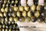 CTE2153 15.5 inches 18mm round yellow tiger eye beads wholesale