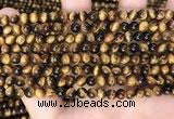 CTE2157 15.5 inches 5mm round yellow tiger eye gemstone beads