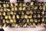 CTE2159 15.5 inches 8mm round yellow tiger eye gemstone beads