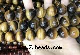 CTE2165 15.5 inches 20mm round yellow tiger eye gemstone beads