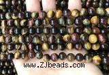 CTE2191 15.5 inches 6mm round mixed tiger eye beads wholesale