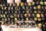 CTE2192 15.5 inches 8mm round mixed tiger eye beads wholesale
