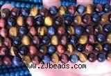 CTE2212 15.5 inches 10mm round colorful tiger eye beads wholesale