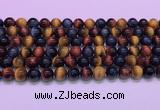 CTE2220 15.5 inches 8mm round colorful tiger eye gemstone beads