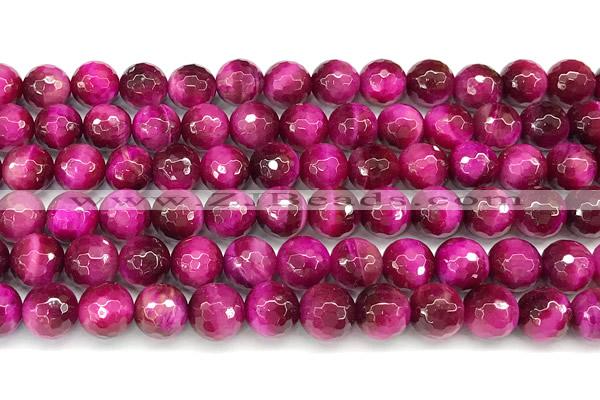 CTE2341 15 inches 8mm faceted round red tiger eye beads