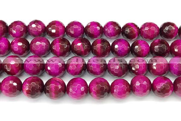 CTE2342 15 inches 10mm faceted round red tiger eye beads