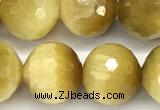 CTE2390 15 inches 10mm faceted round golden tiger eye beads