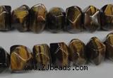 CTE336 15.5 inches 8*12mm faceted nuggets yellow tiger eye gemstone beads