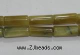 CTE910 15.5 inches 6*16mm tube golden tiger eye beads wholesale