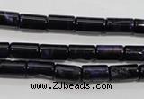 CTE947 15.5 inches 6*10mm tube dyed blue tiger eye beads wholesale