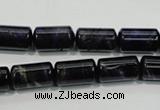 CTE949 15.5 inches 8*14mm tube dyed blue tiger eye beads wholesale