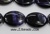 CTE955 15.5 inches 18*25mm oval dyed blue tiger eye beads wholesale