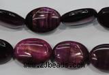 CTE996 15.5 inches 15*20mm oval dyed red tiger eye beads wholesale