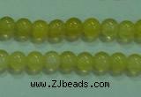 CTG06 15.5 inches 3mm round tiny yellow agate beads wholesale