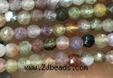 CTG1009 15.5 inches 2mm faceted round tiny Indian agate beads