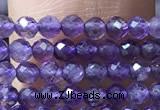 CTG1022 15.5 inches 2mm faceted round tiny amethyst beads