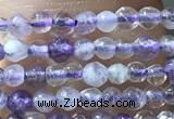 CTG1024 15.5 inches 2mm faceted round tiny purple fluorite beads