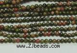 CTG104 15.5 inches 2mm round tiny unakite gemstone beads wholesale