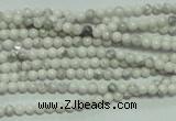 CTG105 15.5 inches 2mm round tiny white turquoise beads wholesale