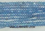 CTG107 15.5 inches 2mm round tiny blue agate beads wholesale