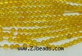 CTG111 15.5 inches 2mm round tiny yellow agate beads wholesale