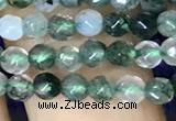 CTG1115 15.5 inches 3mm faceted round tiny moss agate beads