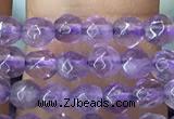 CTG1125 15.5 inches 3mm faceted round tiny amethyst beads