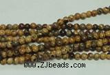 CTG117 15.5 inches 2mm round tiny leopard skin jasper beads wholesale