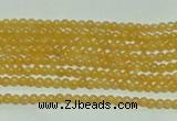 CTG118 15.5 inches 2mm round tiny yellow jade beads wholesale