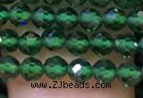 CTG1198 15.5 inches 3mm faceted round tiny quartz glass beads