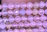 CTG1300 15.5 inches 2mm faceted round morganite gemstone beads