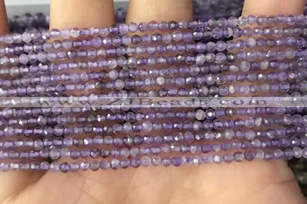 CTG1340 15.5 inches 2mm faceted round amethyst beads wholesale