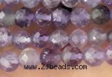 CTG1343 15.5 inches 4mm faceted round amethyst beads wholesale