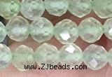 CTG1349 15.5 inches 5mm faceted round prehnite beads wholesale