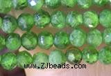 CTG1381 15.5 inches 2mm faceted round tiny diopside quartz beads