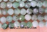 CTG1387 15.5 inches 2mm faceted round tiny emerald beads