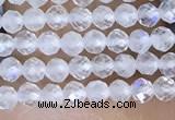 CTG1402 15.5 inches 2mm faceted round white moonstone beads wholesale